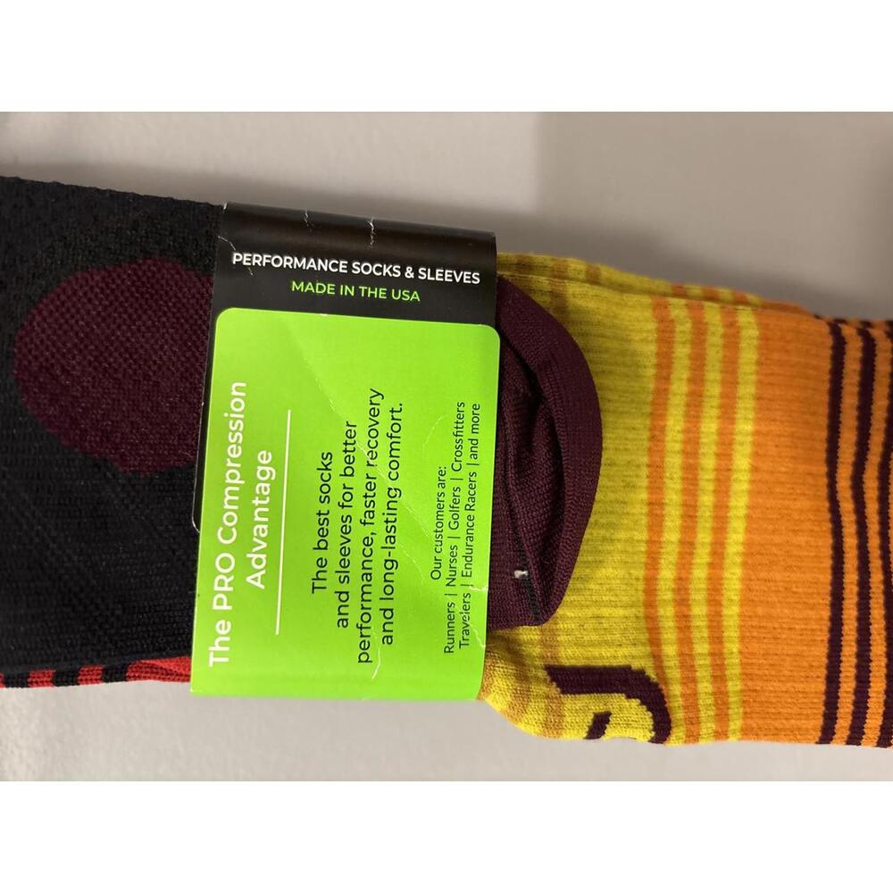 Pro Compression Performance Socks L/XL - Multi Color Athletic Sports Socks - Picture 3 of 4